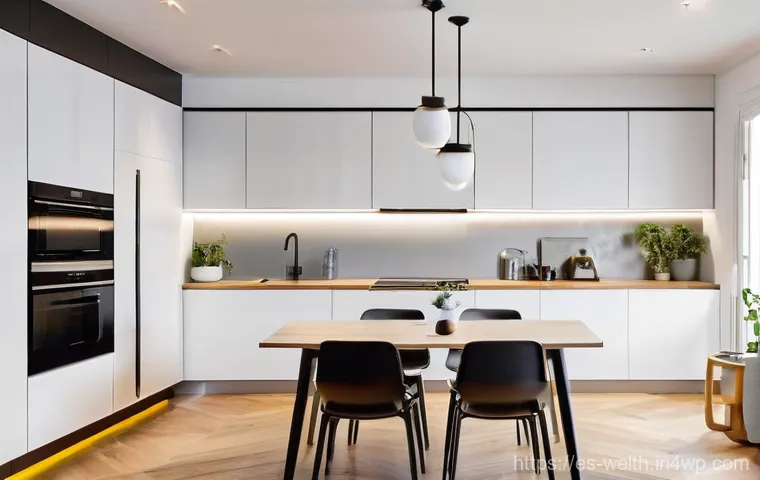 스마트홈의 기후 변화 대응 방안 - **Prompt:** A cozy and elegant living room in a modern Spanish home, bathed in soft, natural light f...