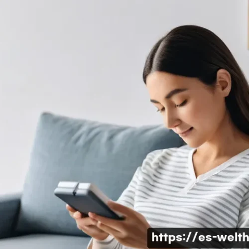 Home 15 스마트홈에서의 만성 질환 관리 - **Prompt**: A serene, well-lit modern living room where a senior woman in her early 70s, dressed in ...